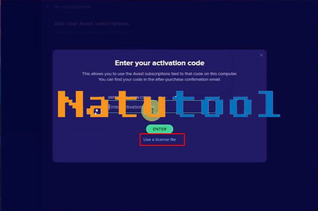 Sử dụng file license