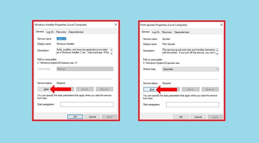 Khắc Phục Lỗi Máy Tính Không Nhận Máy In Đơn Giản & Nhanh Chóng Khởi động lại dịch vụ Windows Installer và Print Spooler