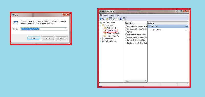 Khắc Phục Lỗi Máy Tính Không Nhận Máy In Đơn Giản & Nhanh Chóng Mở Print Management và chọn All Drivers