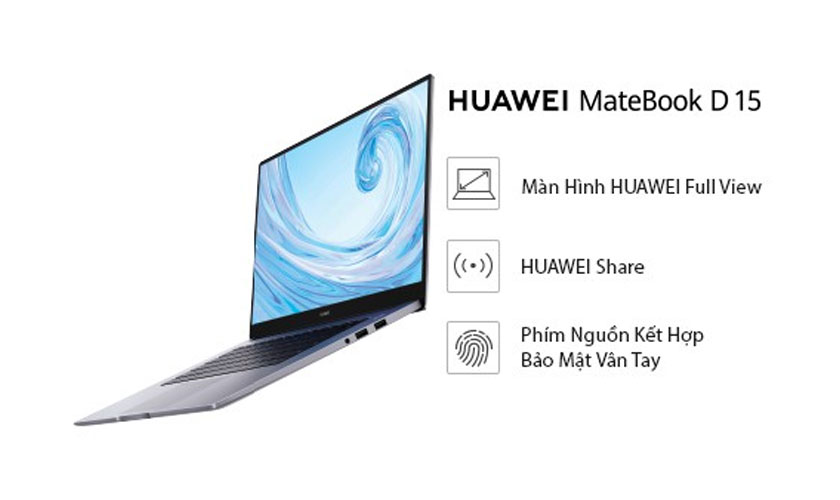 Huawei MateBook D15 - lựa chọn phù hợp cho nhu cầu văn phòng