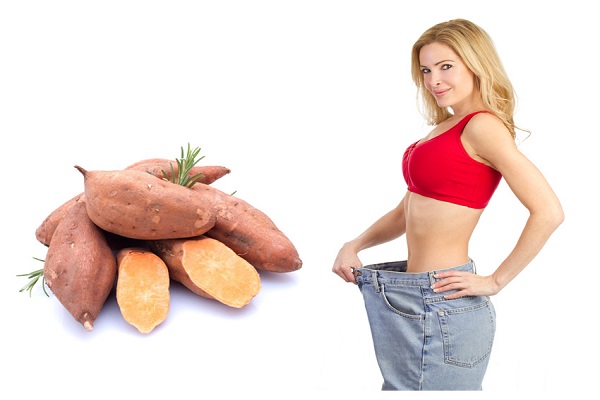 Mẹ sau sinh ăn khoai lang giúp giảm cân