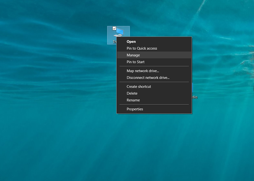 Mở Computer Management từ This PC