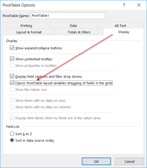 Tùy Chỉnh Báo Cáo PivotTable trong Excel: Hiển Thị Đối Tượng Gộp Nhóm
