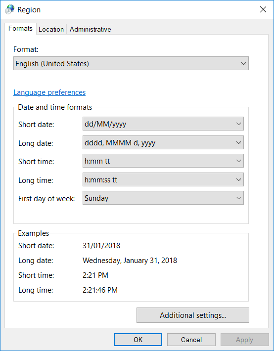 Xử Lý Lỗi Dữ Liệu Ngày Tháng Trong Excel Mở Region