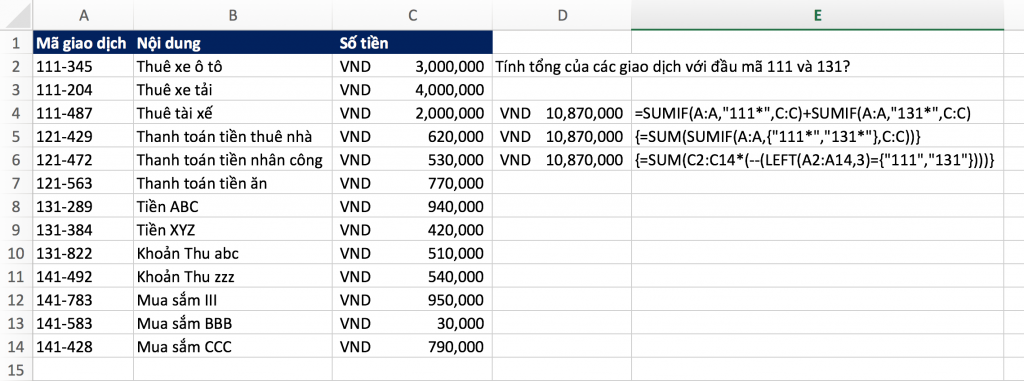 Kết Hợp VLOOKUP, SUM và SUMIF trong Excel: Hướng Dẫn Chi Tiết