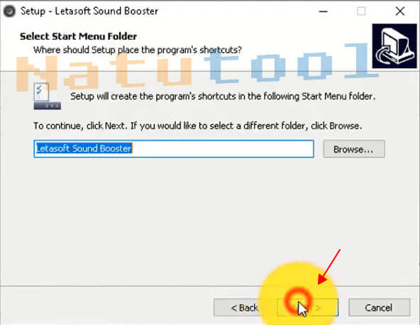 Tạo shortcut Sound Booster trên màn hình desktop