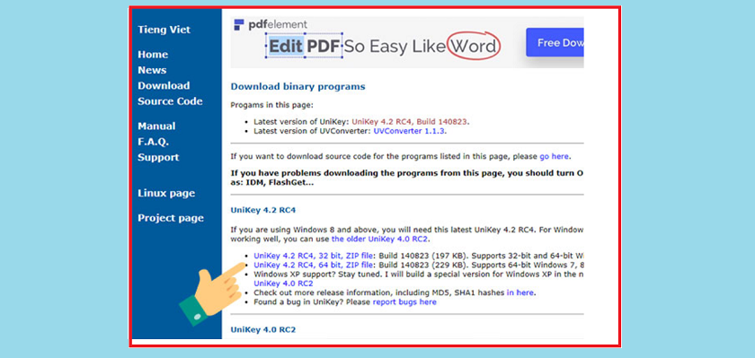 Tải Unikey phiên bản phù hợp