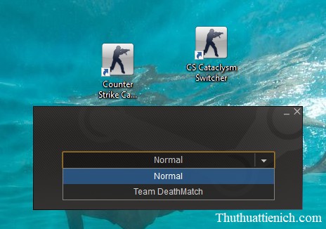 Giao diện chơi game Counter-Strike 1.6