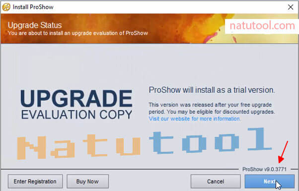 Chọn Next để cài đặt ProShow Gold