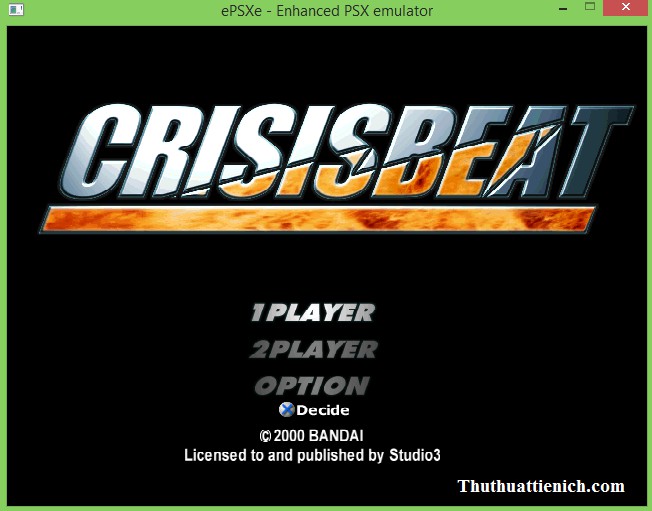 Tải Game Cảnh Sát Hoàng Gia 1 (Crisis Beat 1) Giả Lập PS1 Cho PC Màn hình chơi game Cảnh sát Hoàng gia 1 - Crisis Beat 1