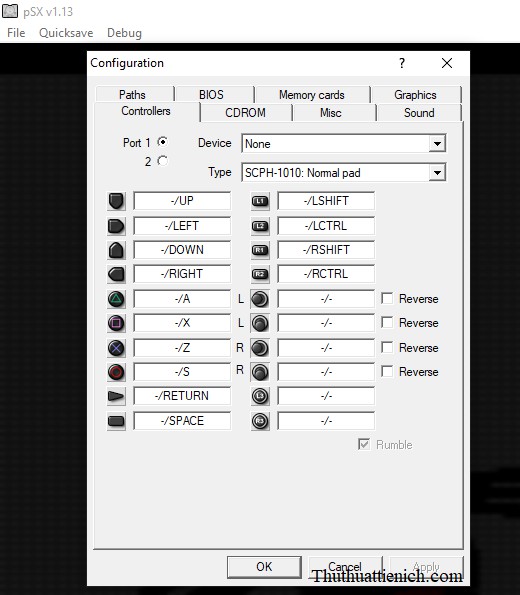 Giao diện game Đấu Trường Thú 1 (Bloody Roar 1)