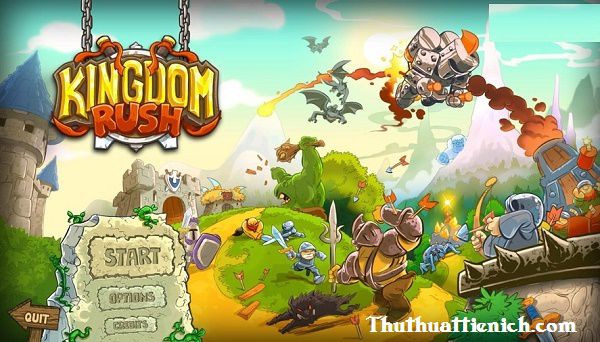 Giao diện game Kingdom Rush trên PC