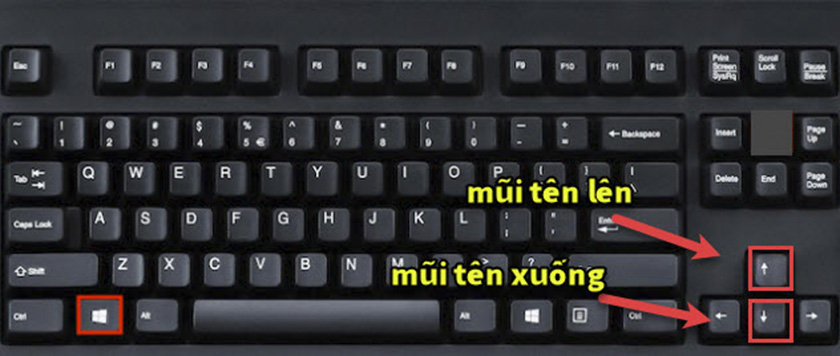Thay đổi kích thước cửa sổ bằng phím tắt
