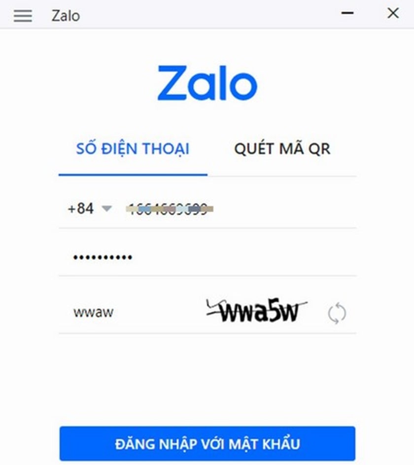 Đăng nhập Zalo Web trên máy tính