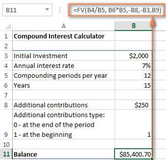 Tính Lãi Kép trong Excel: Công Thức và Ví Dụ Thực Tế Tính Lãi Kép trong Excel: Công Thức và Ví Dụ Thực Tế