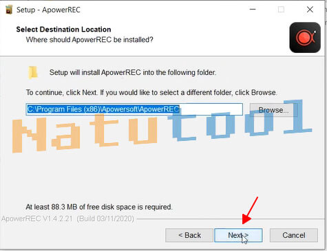 Chọn thư mục cài đặt