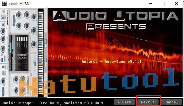 Tiếp tục cài đặt Auto-Tune