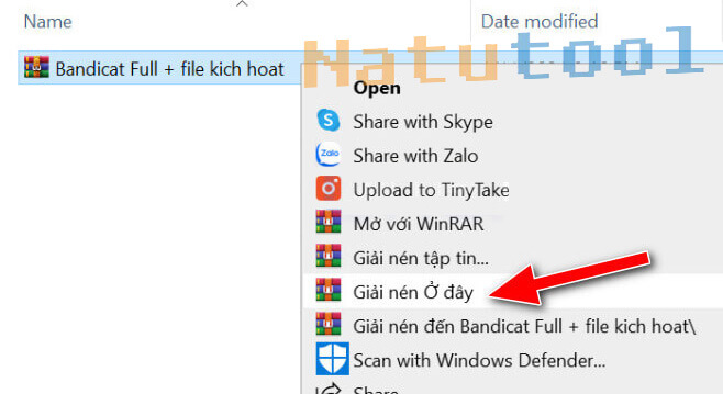 Giải nén Bandicut