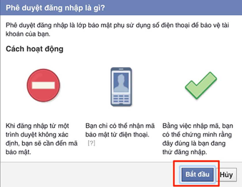 Chọn nút "Tiếp tục"