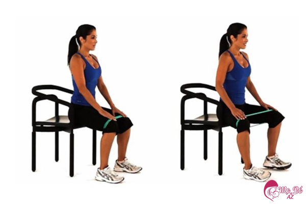 Tư thế ngồi ghế căng dây đàn hồi