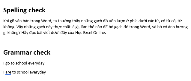alt text: Tắt tính năng Check spelling as you type trong Word Options