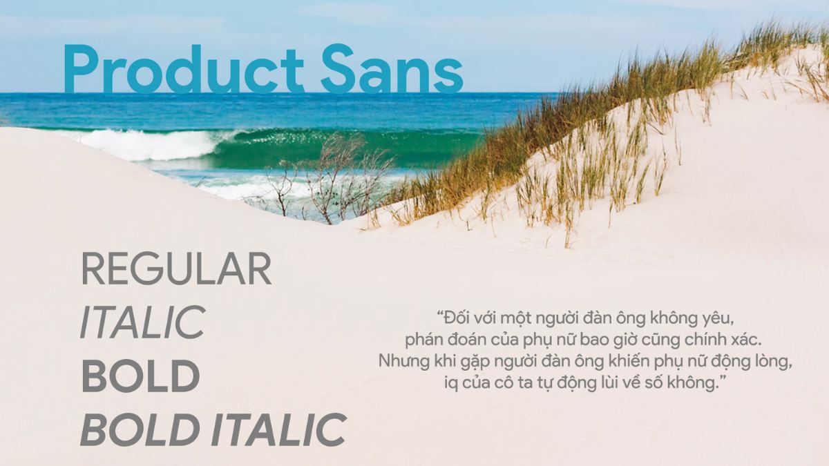 Font SVN-Product Sans chữ đẹp