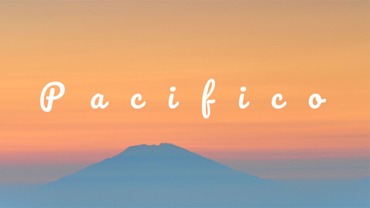 Font Pacifico