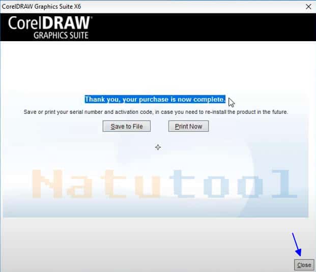 Đăng ký thành công Corel X6
