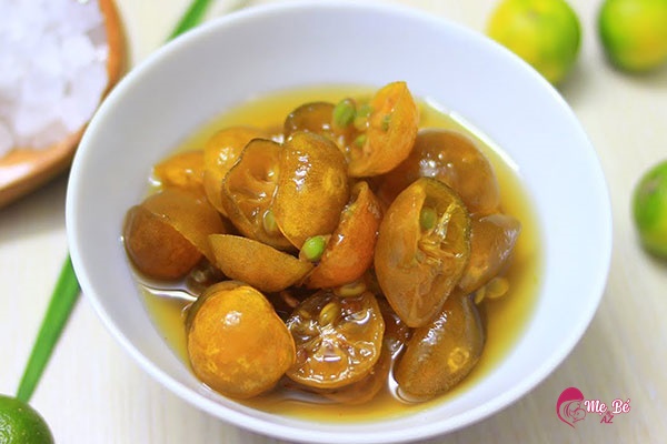 Chữa Đờm Cho Trẻ Sơ Sinh 2 Tháng Tuổi Bằng Phương Pháp Dân Gian Quất hấp đường phèn trị đờm cho trẻ nhỏ
