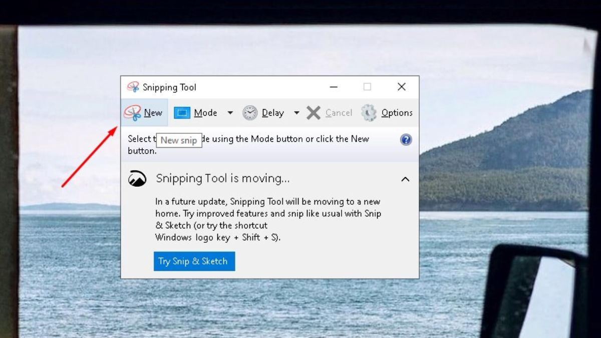 Chụp bằng Snipping Tool