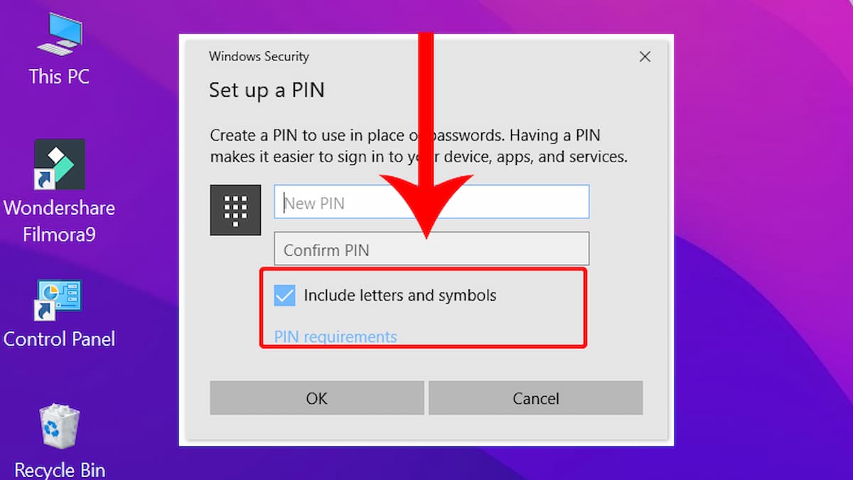 Tùy chọn mật khẩu mạnh