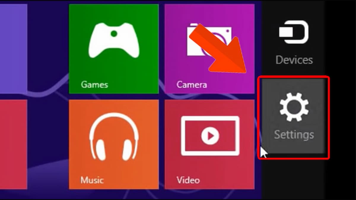Settings Windows 8