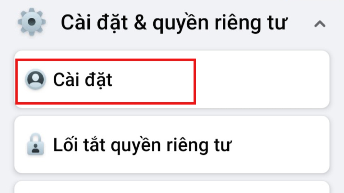 Cài đặt Facebook trên điện thoại