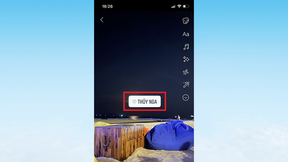 Minh họa thêm hiệu ứng vào story Facebook