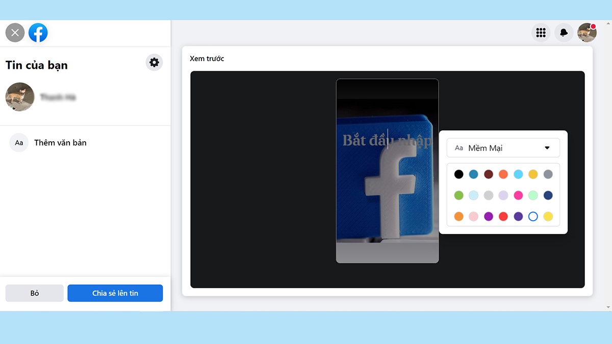 Cách thực hiện gắn thẻ trên story Facebook bằng máy tính