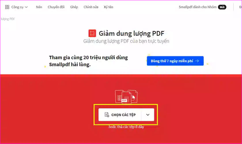 Cách Nén File PDF Nhanh Chóng và Hiệu Quả Nén file PDF trên Smallpdf