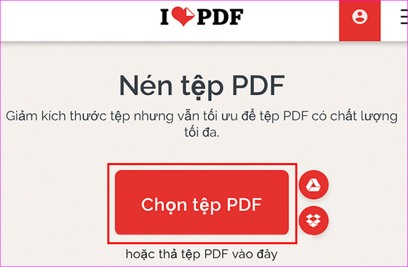 Cách Nén File PDF Nhanh Chóng và Hiệu Quả Nén file PDF trên iLovePDF