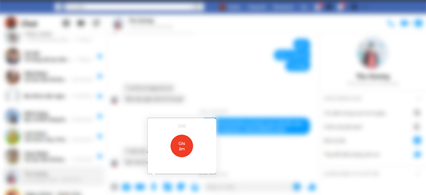 Cách gửi tin nhắn thoại trên Messenger