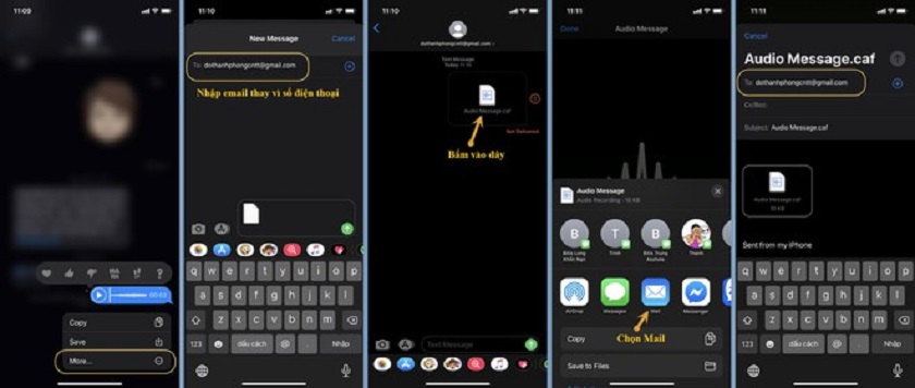 Cách tải tin nhắn thoại trên Messenger điện thoại