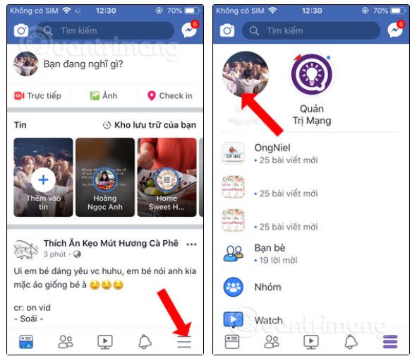 Hiển thị Số Người Theo Dõi trên Facebook: Hướng Dẫn Chi Tiết Mở ứng dụng Facebook và chọn vào biểu tượng ba gạch ngang