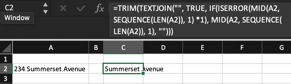 Ví dụ tách chữ trong Excel