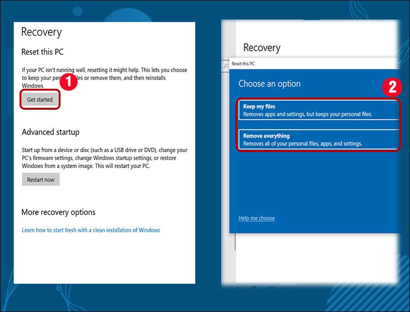 Bấm chọn Get Started
