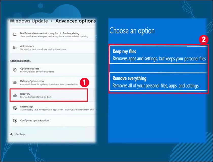 Cách reset máy tính Win 10 và 11