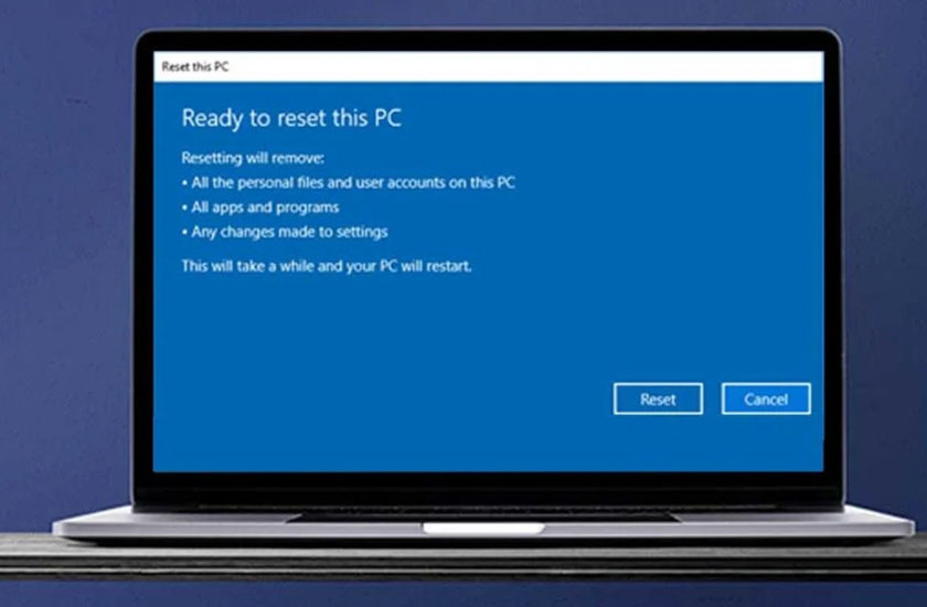 Reset có mất luôn các phần mềm đã cài đặt