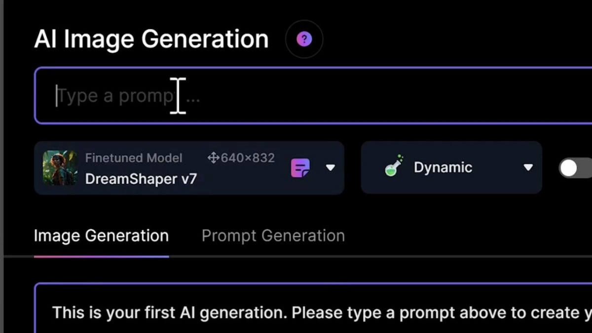 Nhập mô tả tranh trên Leonardo AI