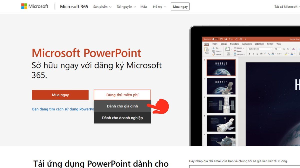 Dùng thử PowerPoint miễn phí