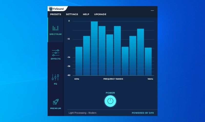 Sử dụng DFX Audio Enhancer
