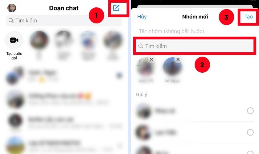 Hướng Dẫn Tạo Nhóm Chat trên Messenger Chi Tiết Nhất 2023 Tạo nhóm chat trên điện thoại