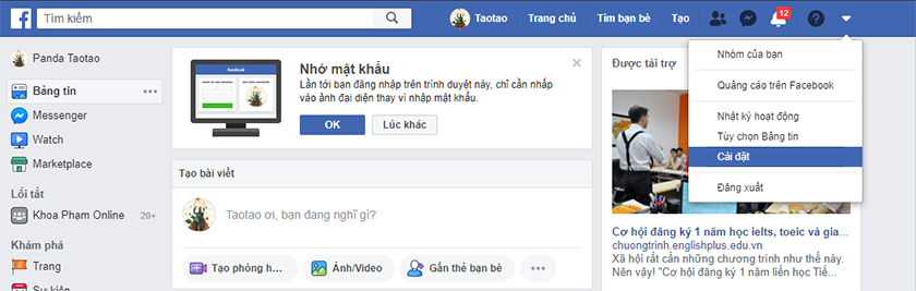 Cách đổi tên, chỉnh sửa tên người dùng trên Facebook