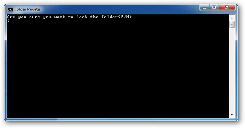 Khóa thư mục bằng Notepad